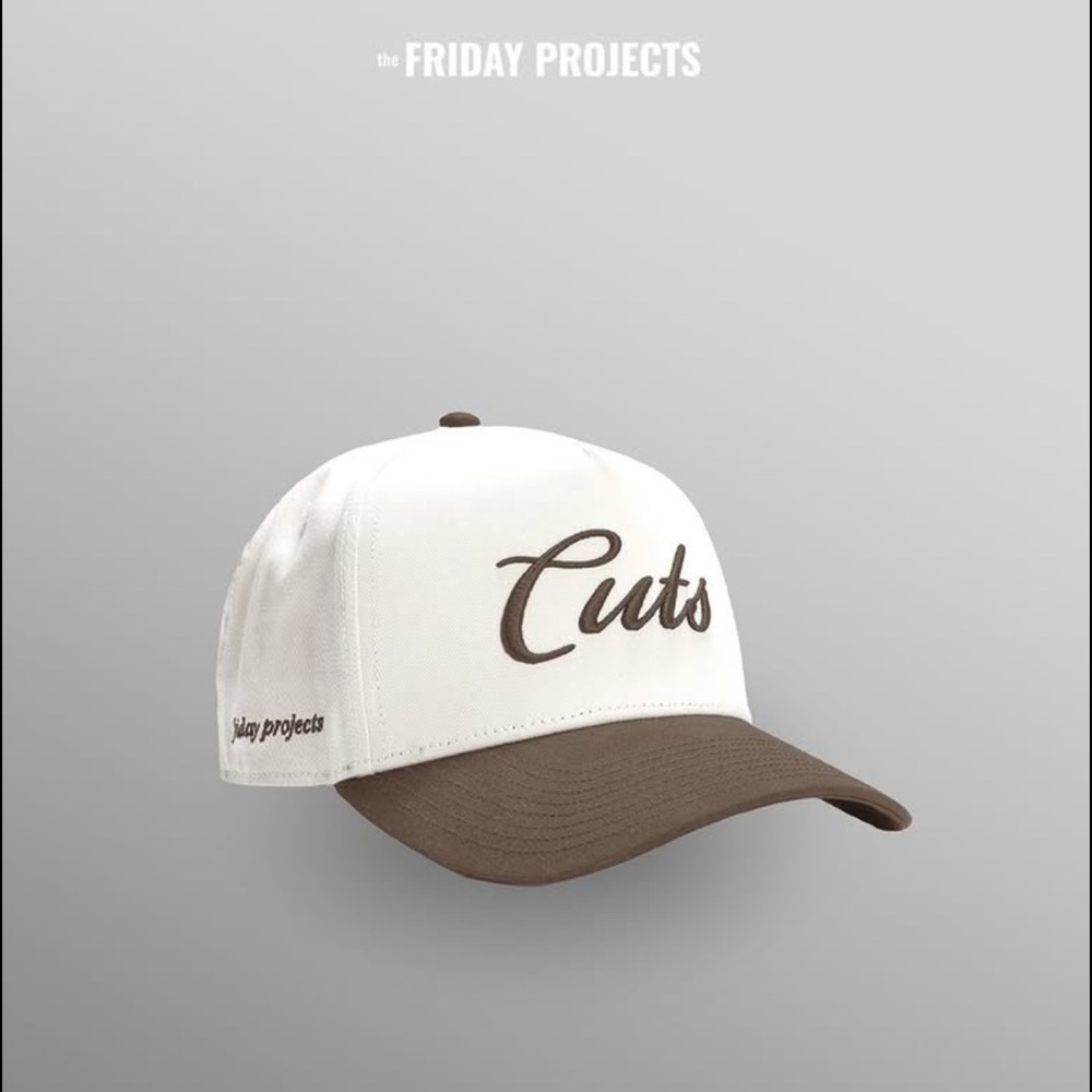 Cuts Clothing TFP Script Hat fall collection 2024,  Natural & Mocha. nwt